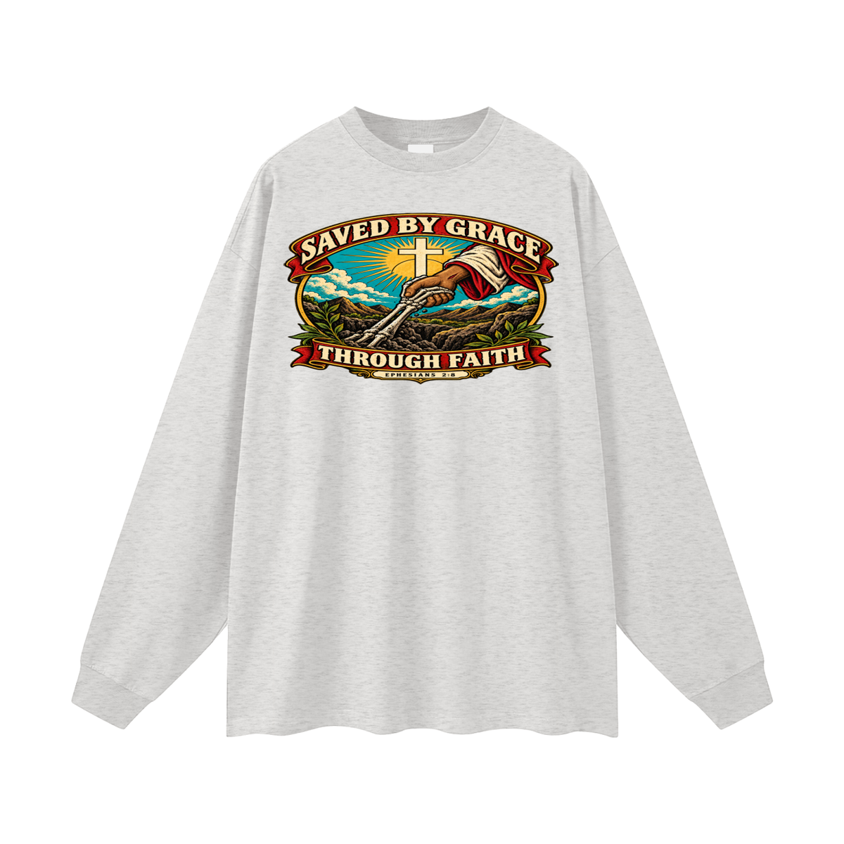 Saved by Grace through Faith Long Sleeve T-Shirt
