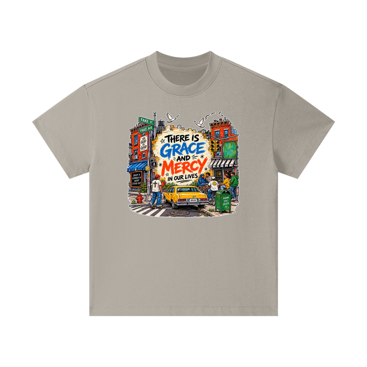 THERE IS GRACE AND MERCY IN OUR LIVES THANK YOU JESUS Kids T-Shirt