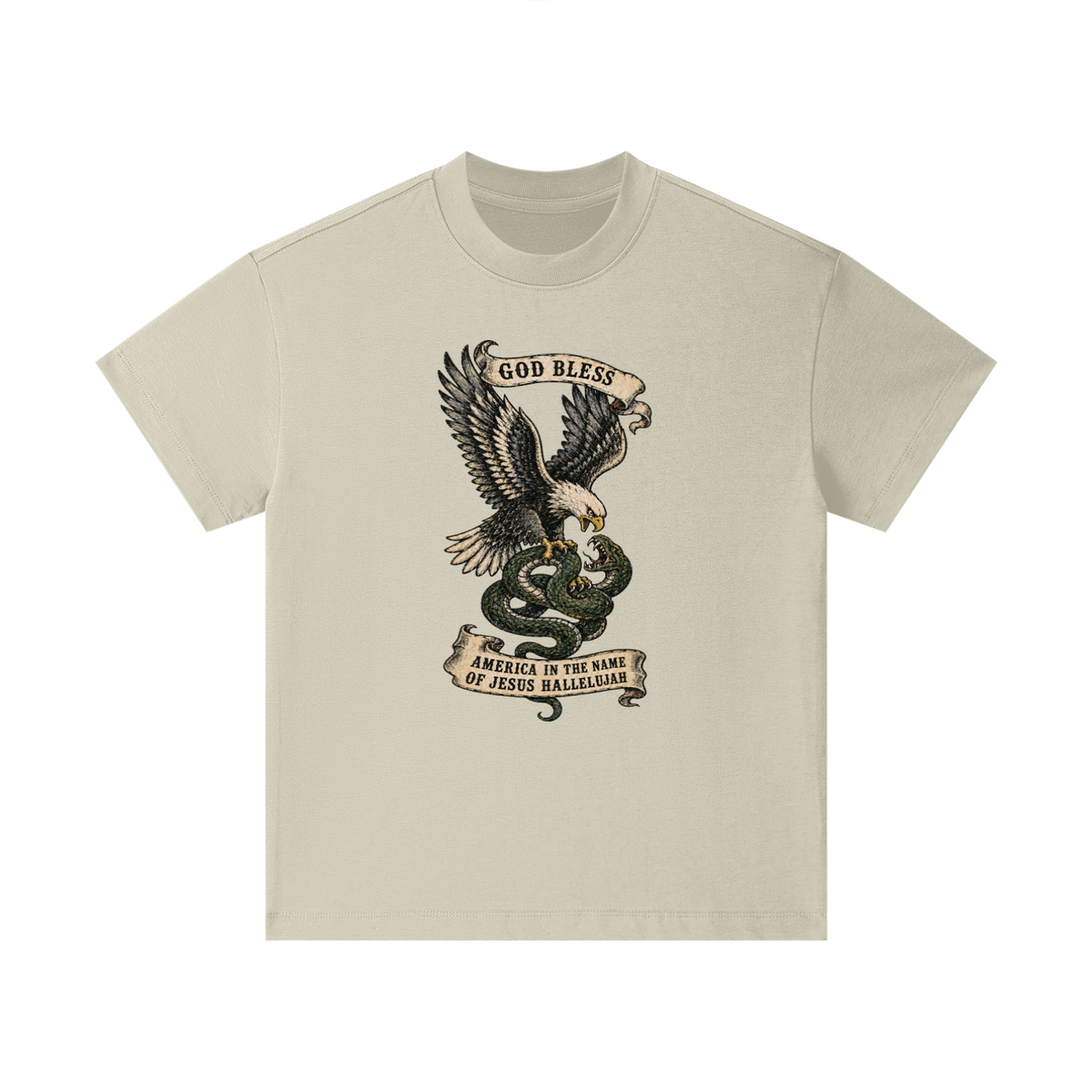 GOD BLESS AMERICA IN NAME OF JESUS HALLELUJAH Kids T-Shirt