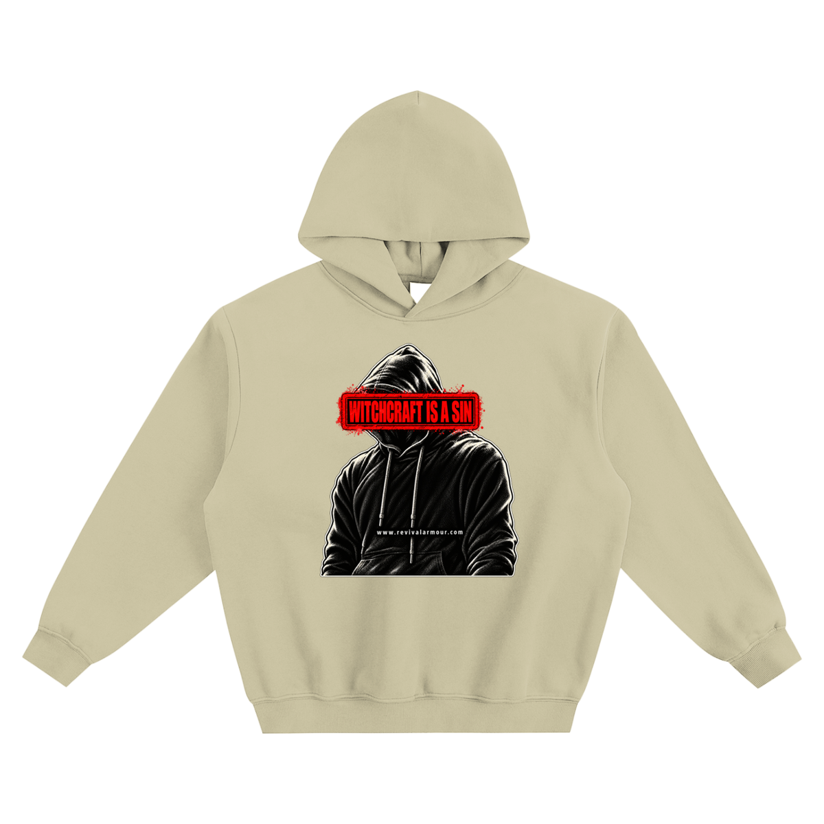 [WITCHCRAFT IS A SIN] www.revivalarmour.com no pocket Hoodie