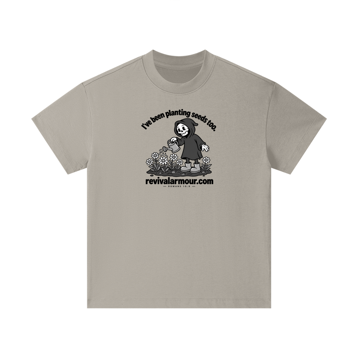 I've been planting seeds too. revivalrarmour.com ROMANS 10:9 Kids T-Shirt