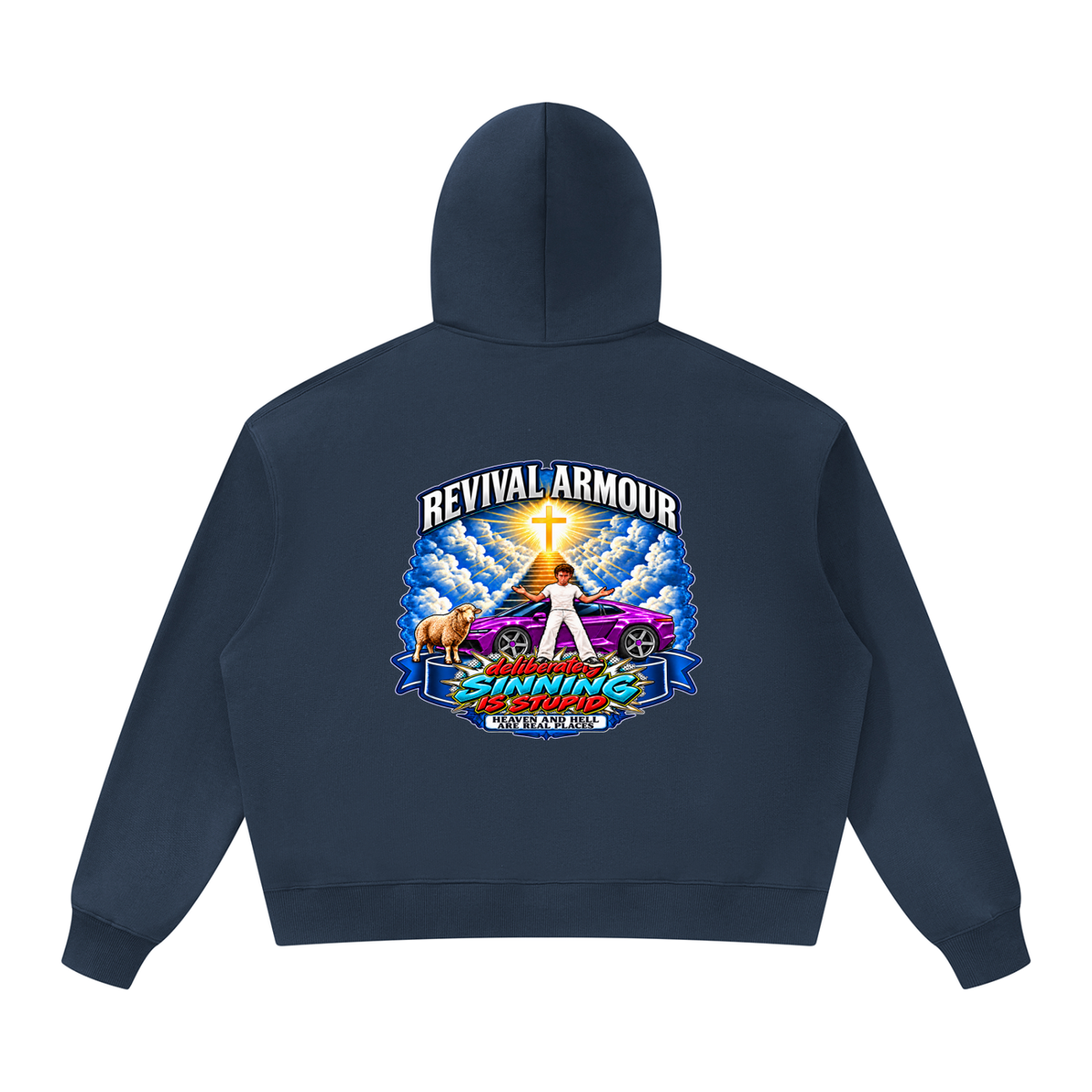 REVIVAL ARMOUR deliberately SINNING IS STUPID HEAVEN AND HELL ARE REAL PLACES DITCH UNGODLINESS Triggered by MARK 1:15 Hoodie