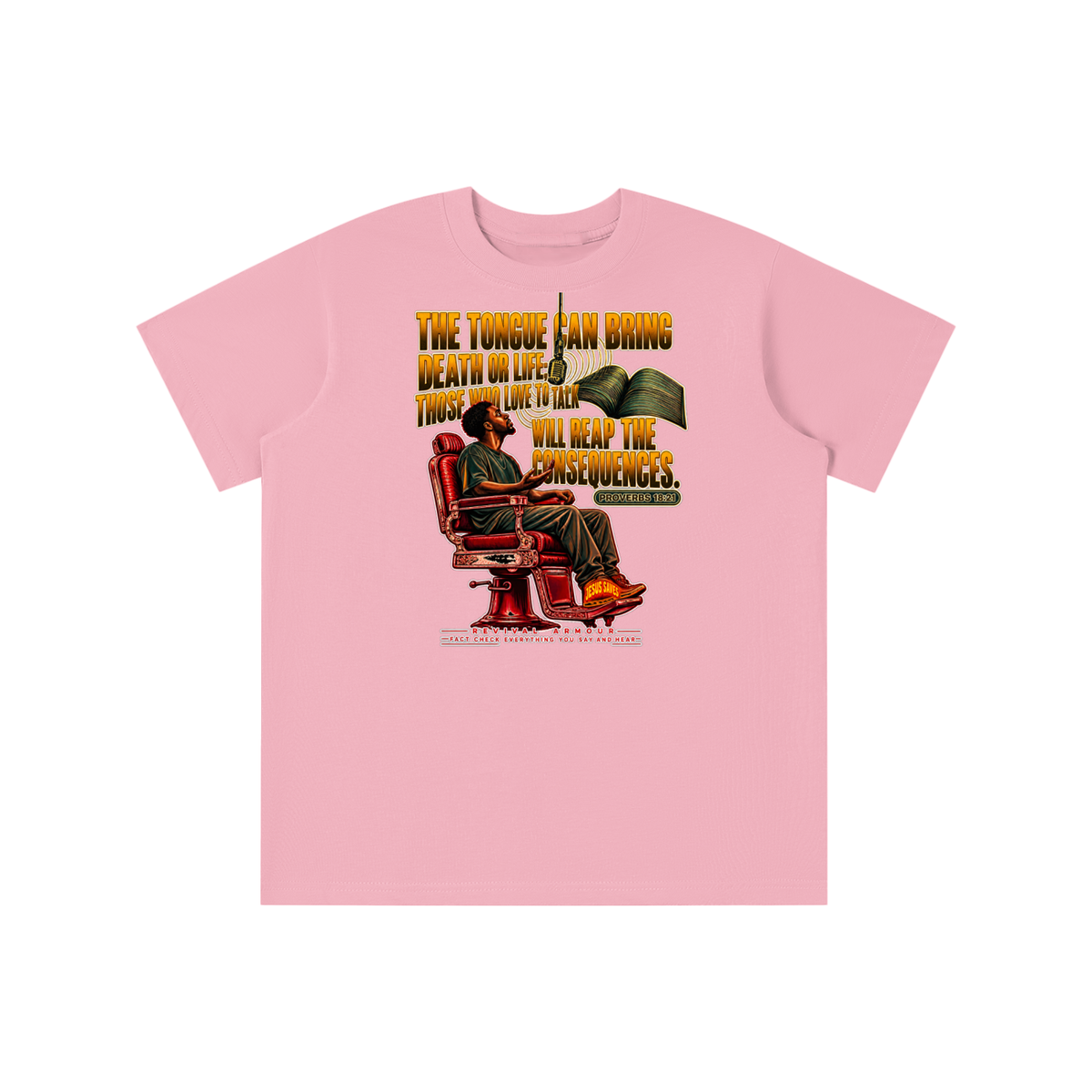 PROVERBS 18:21 NLT youth T-shirt
