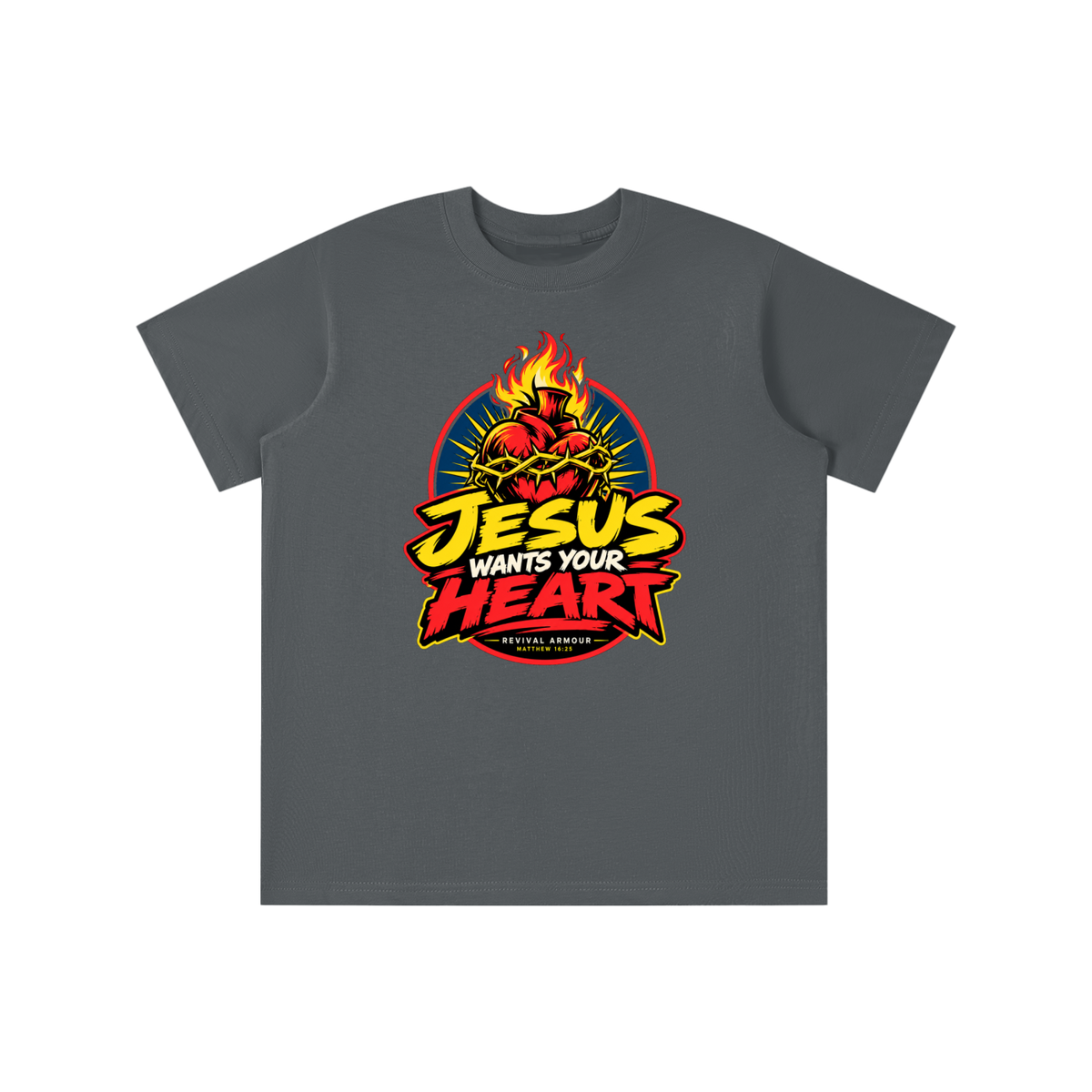 JESUS WANTS YOUR HEART - REVIVAL ARMOUR - youth T-shirt