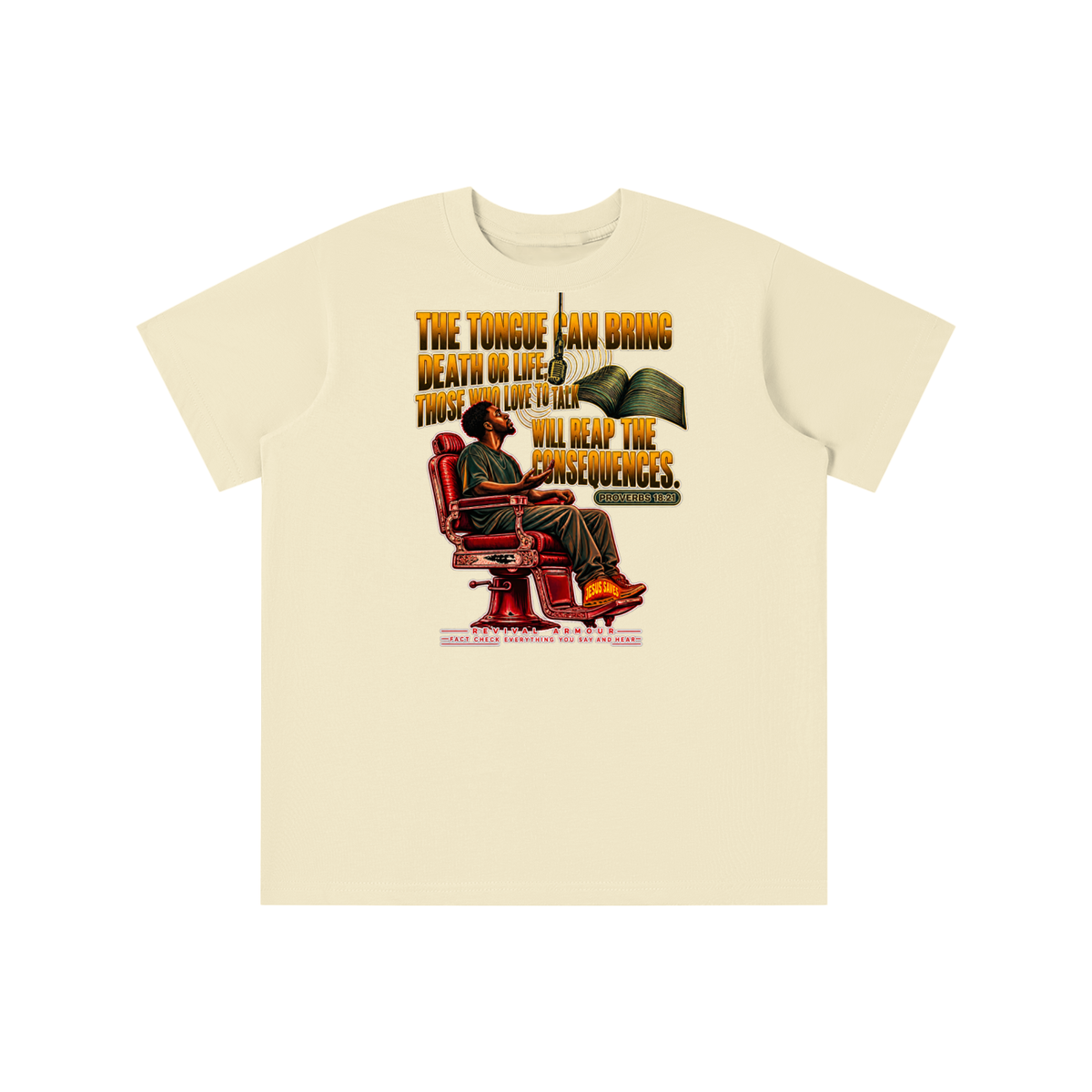 PROVERBS 18:21 NLT youth T-shirt
