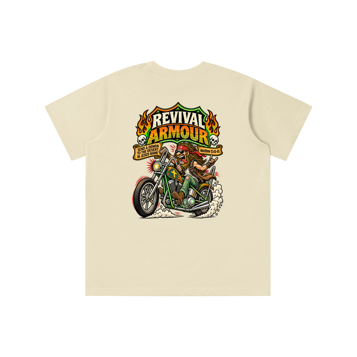 REVIVAL ARMOUR SEND A DEMON TO THE DESERT IN JESUS NAME [MATTHEW 12:43-45] youth' T-shirt