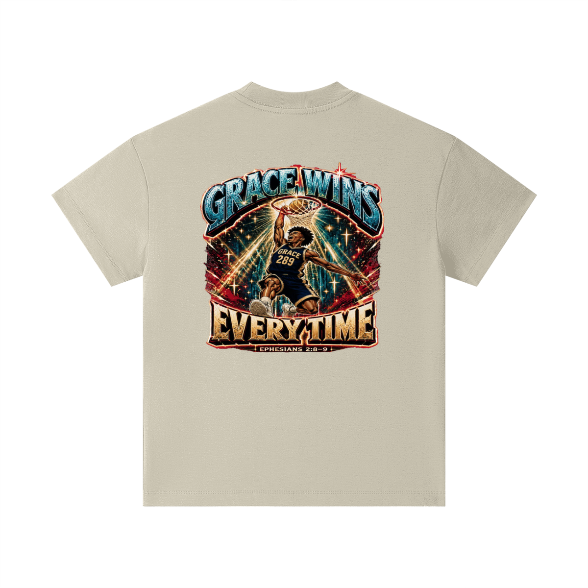 JESUS IS AWESOME GRACE WINS GRACE 289 EVERYTIME EPHESIANS 2:8-9 Kids T-Shirt