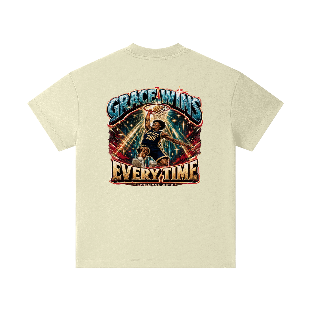 JESUS IS AWESOME GRACE WINS GRACE 289 EVERYTIME EPHESIANS 2:8-9 Kids T-Shirt