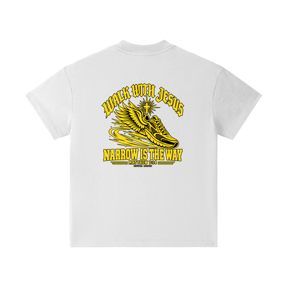 WALK WITH JESUS NARROW IS THE WAY - MATTHEW 7:14 - REVIVAL ARMOUR Kids T-Shirt