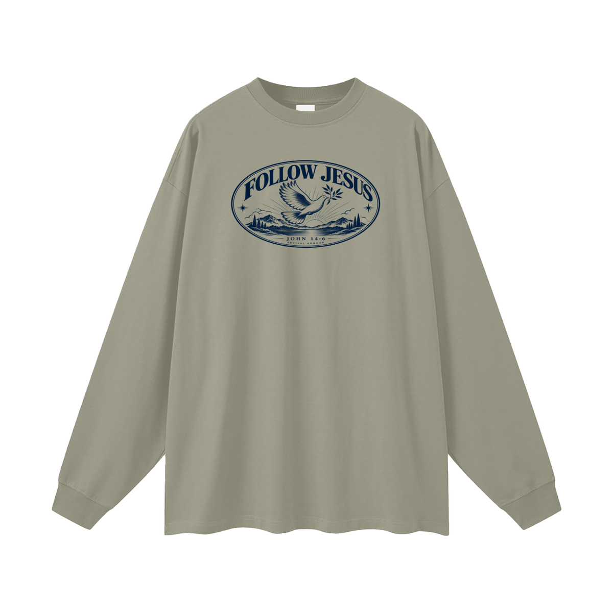 FOLLOW JESUS - JOHN 14:6 - REVIVAL ARMOUR Long Sleeve T-Shirt