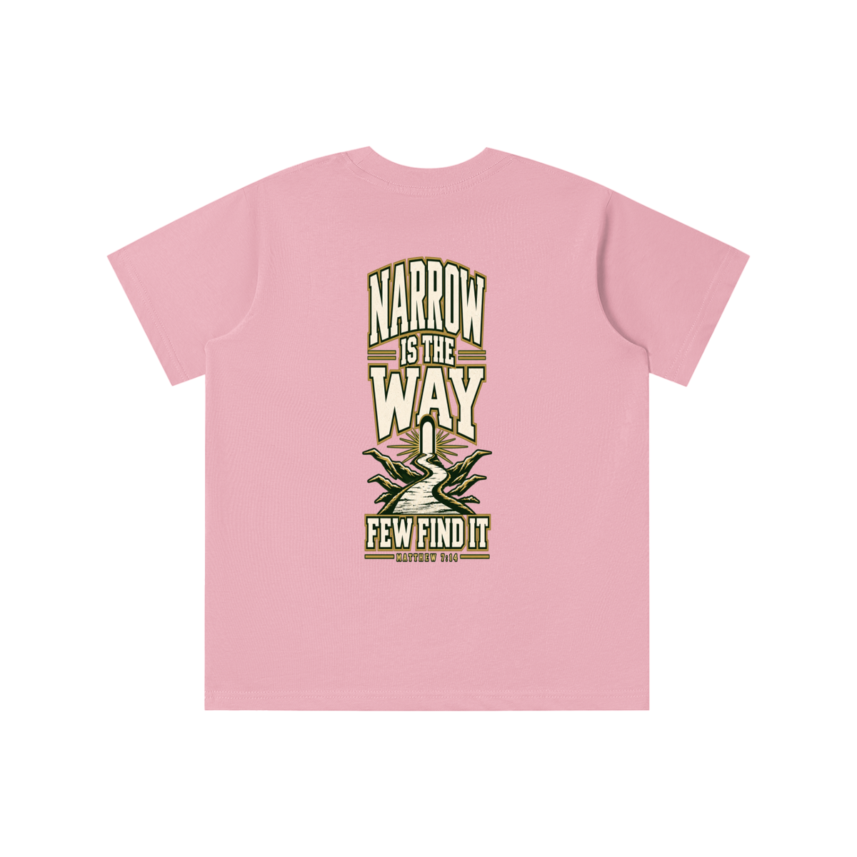 SAVED BY GRACE THROUGH FAITH NARROW IS THE WAY youth T-shirt