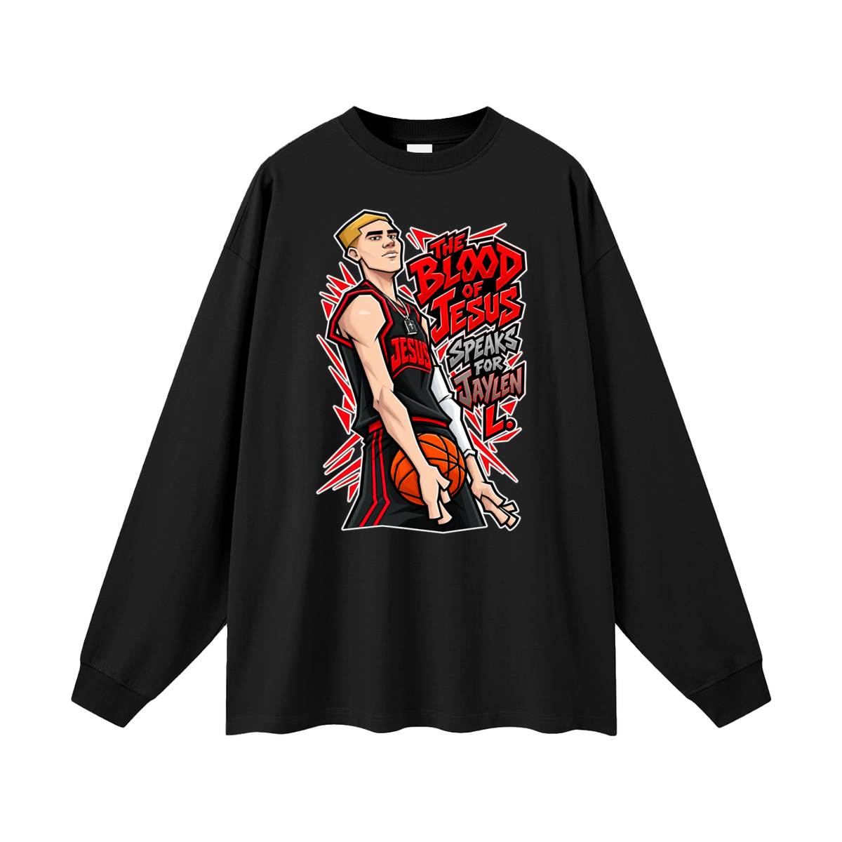 THE BLOOD OF JESUS SPEAKS FOR JAYLEN L. Long Sleeve T-Shirt