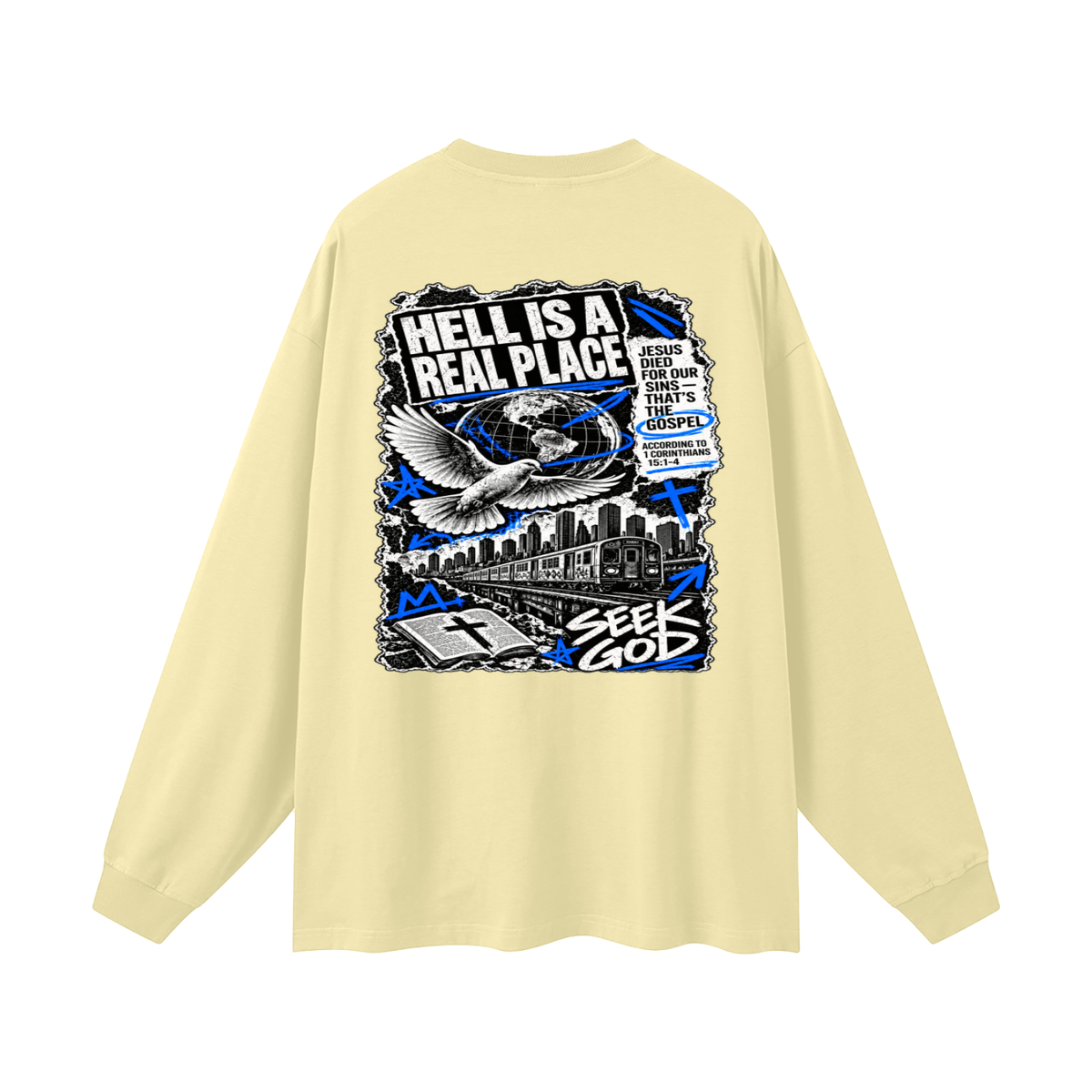 FISH FOR PEOPLE THAT'S A metaphor AND YOU COULD LEARN HOW TO CAST OUT DEMONS ON MICHAELJPHELPS.COM Long Sleeve T-Shirt