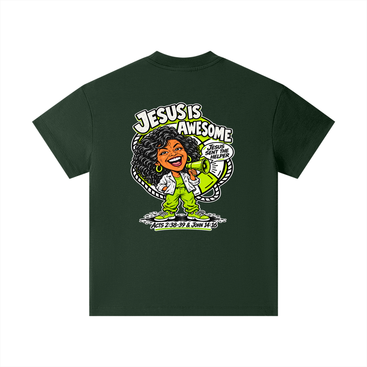 JESUS IS AWESOME JESUS SENT THE HELPER  Kids T-Shirt