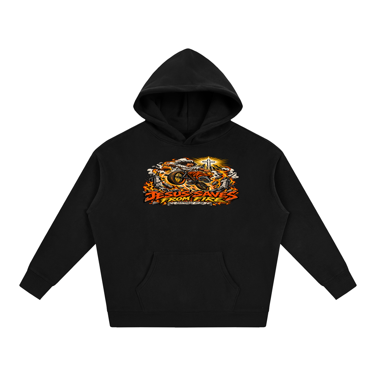 JESUS SAVES FROM FIRE Hoodie