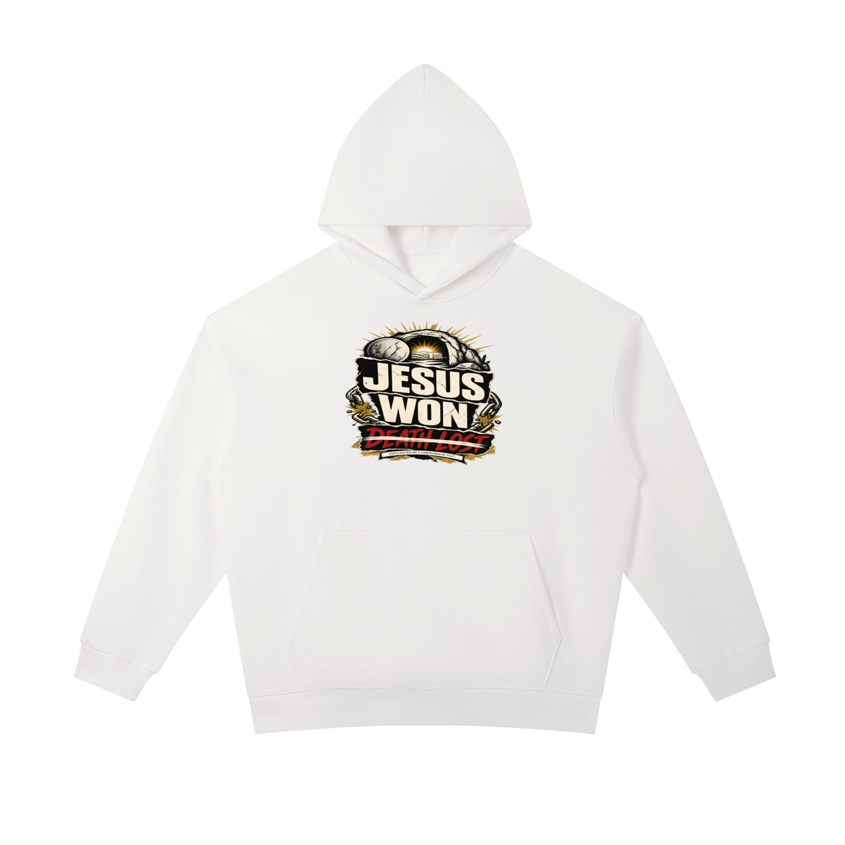 JESUS WON DEATH LOST INFLUENCED BY 1 CORINTHIANS 15:57 Hoodie