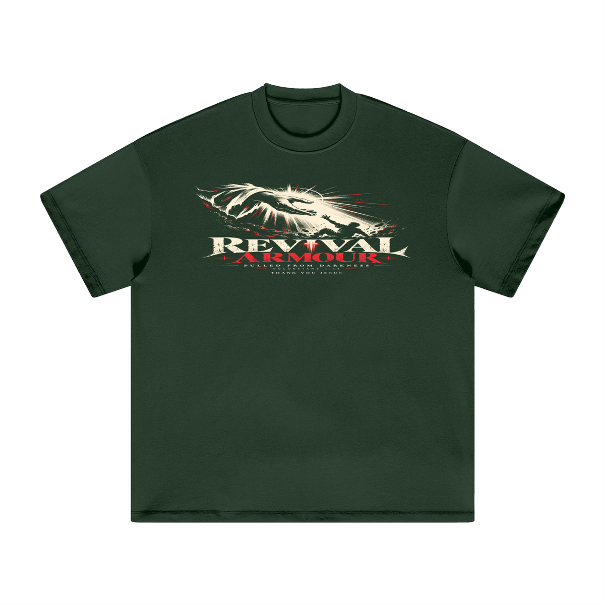REVIVAL ARMOUR -PULLED FROM DARKNESS- -1 COLOSSIANS 1:13- T-Shirt