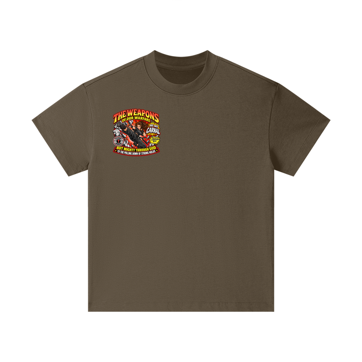 THE WEAPONS OF OUR WARFARE ARE NOT CARNAL BUT MIGHTY THROUGH GOD TO THE PULLING DOWN OF STRONG HOLDS Kids T-Shirt