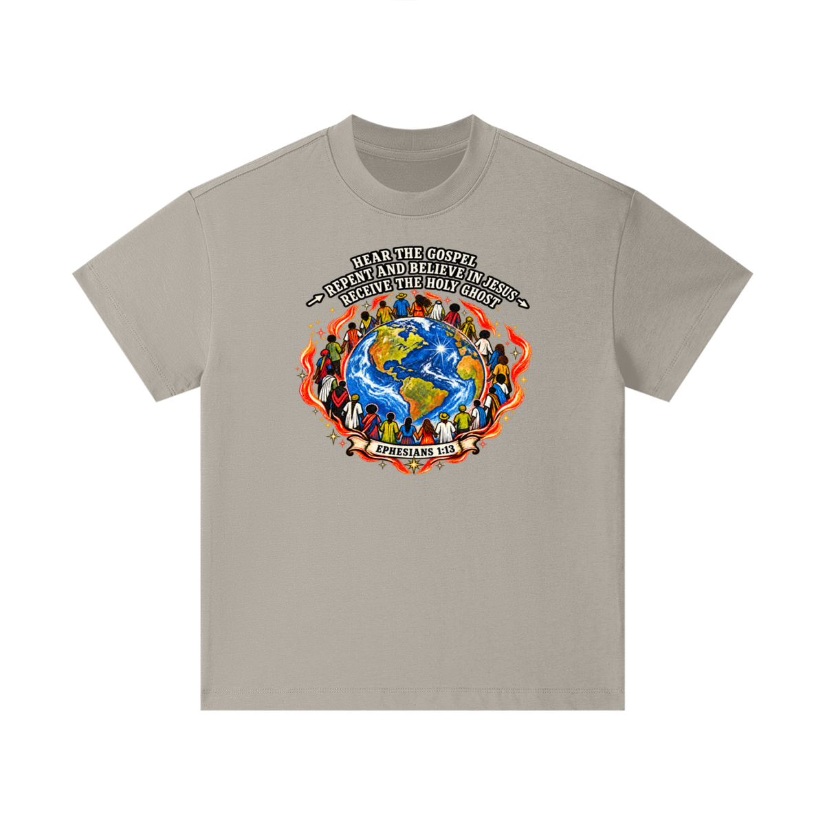 Hear the Gospel > repent and believe in Jesus > Receive the Holy Ghost Kids T-Shirt