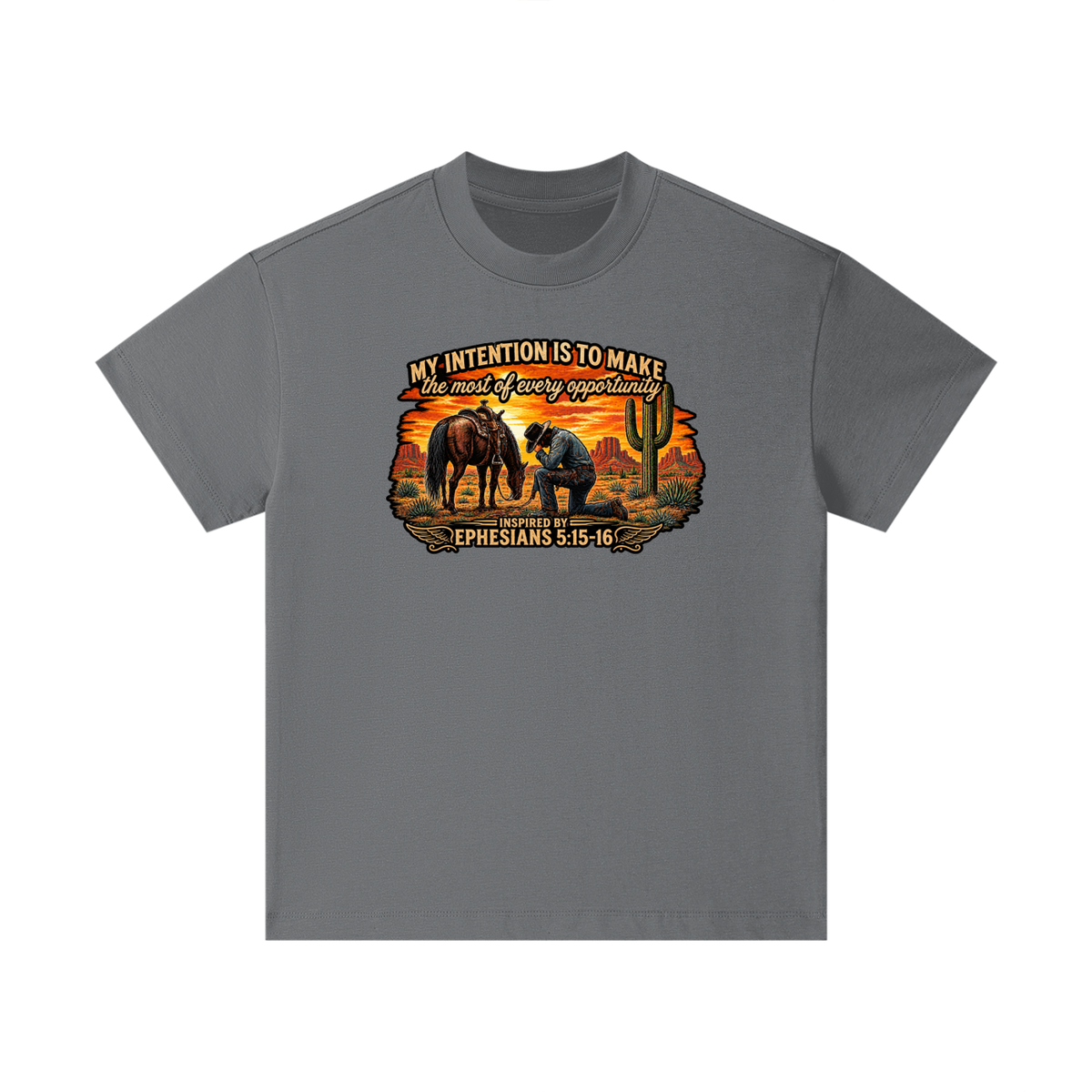 MY INTENTION IS TO MAKE THE MOST OF EVERY OPPORTUNITY INSPIRED BY EPHESIANS 5:15-16 Kids T-Shirt