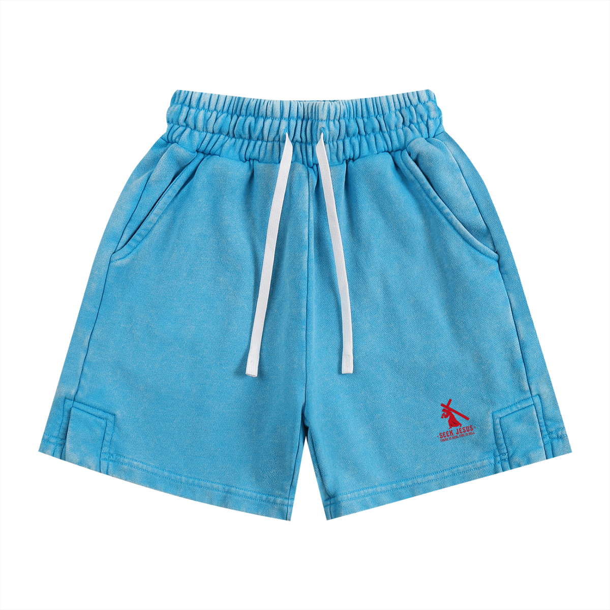 Seek Jesus there is real fire in hell Kids' Shorts