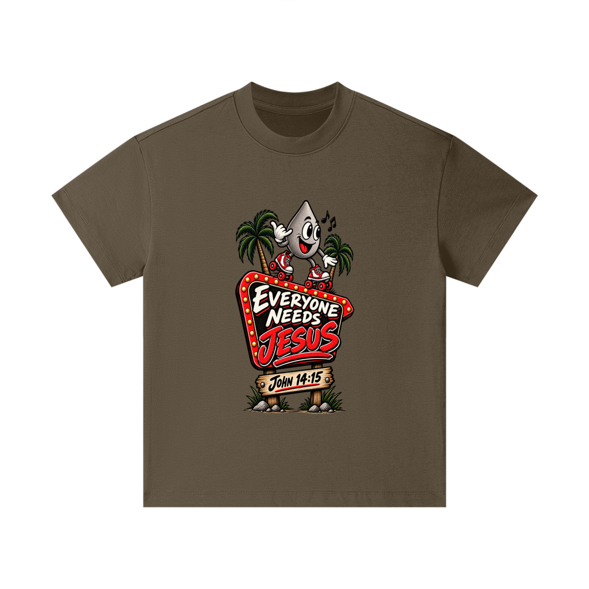 EVERYONE NEEDS JESUS . JOHN 14:15. Kids T-Shirt
