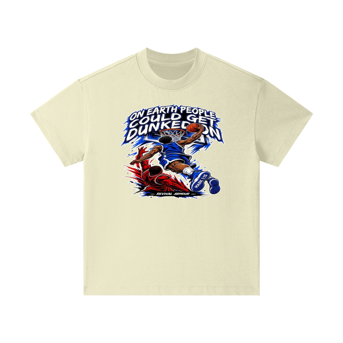 ON EARTH PEOPLE COULD GET DUNKED ON ( MARK 1:15 IS ON HIS SHOES ) Kids T-Shirt