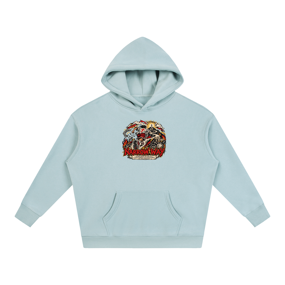 NARROW WAY JESUS SAID IN NLT "The kingdom of God is near! Repent of your sins and believe the Good News!" Hoodie