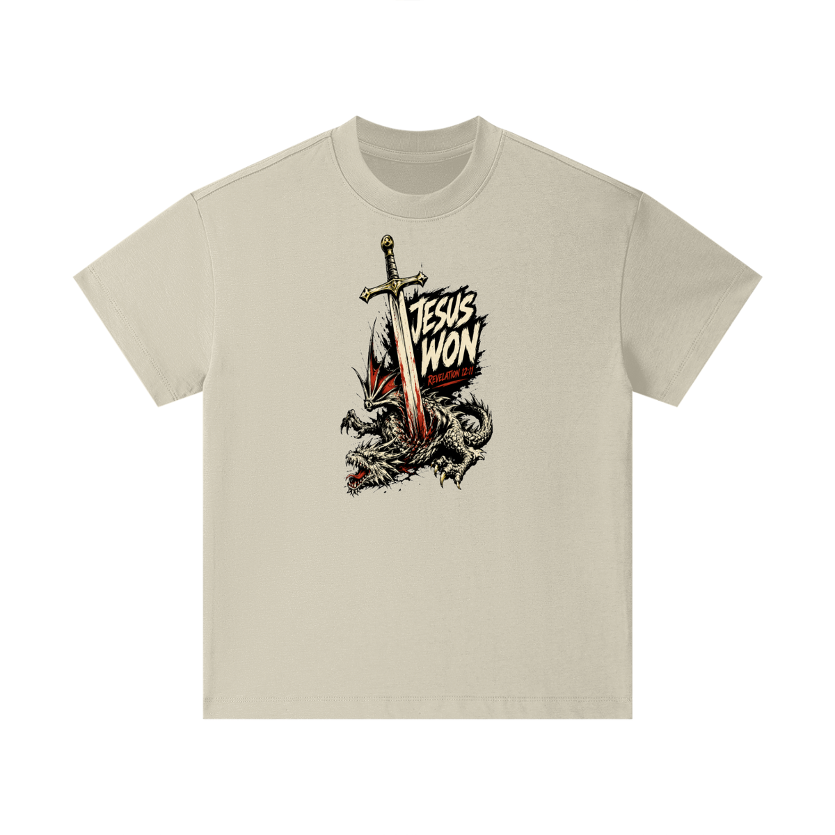 Jesus Won Revelation 12:11 Kids T-Shirt
