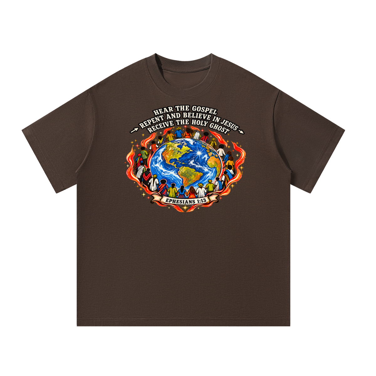 Hear the Gospel > repent and believe in Jesus > Receive the Holy Ghost T-Shirt