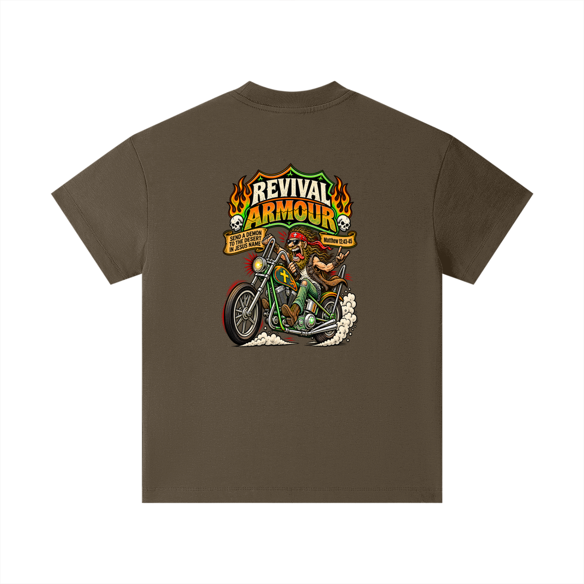 JESUS SAVES REVIVAL ARMOUR SEND A DEMON TO THE DESERT IN THE NAME OF JESUS Kids T-Shirt