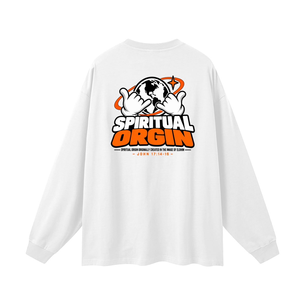 SPIRITUAL ORGIN - SPIRITUAL ORGIN ORIGINALLY CREATED IN THE IMAGE OF ELOHIM- Long Sleeve T-Shirt