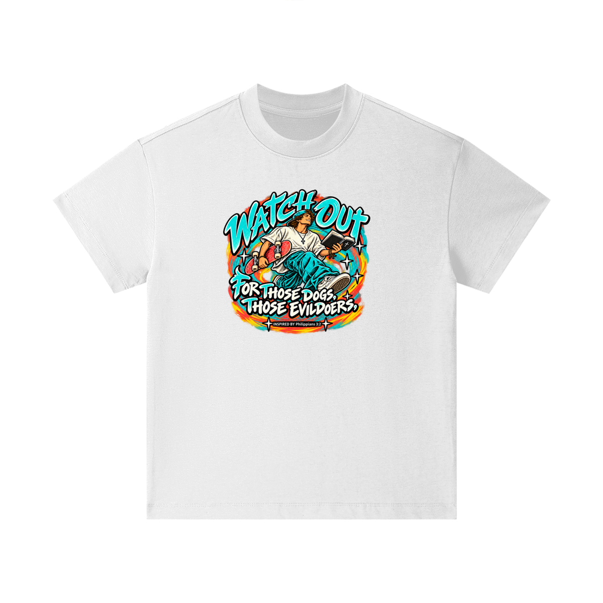 WATCH OUT FOR THOSE DOGS, THOSE EVILDOERS INSPIRED BY *Philippians 3:2* Kids T-Shirt