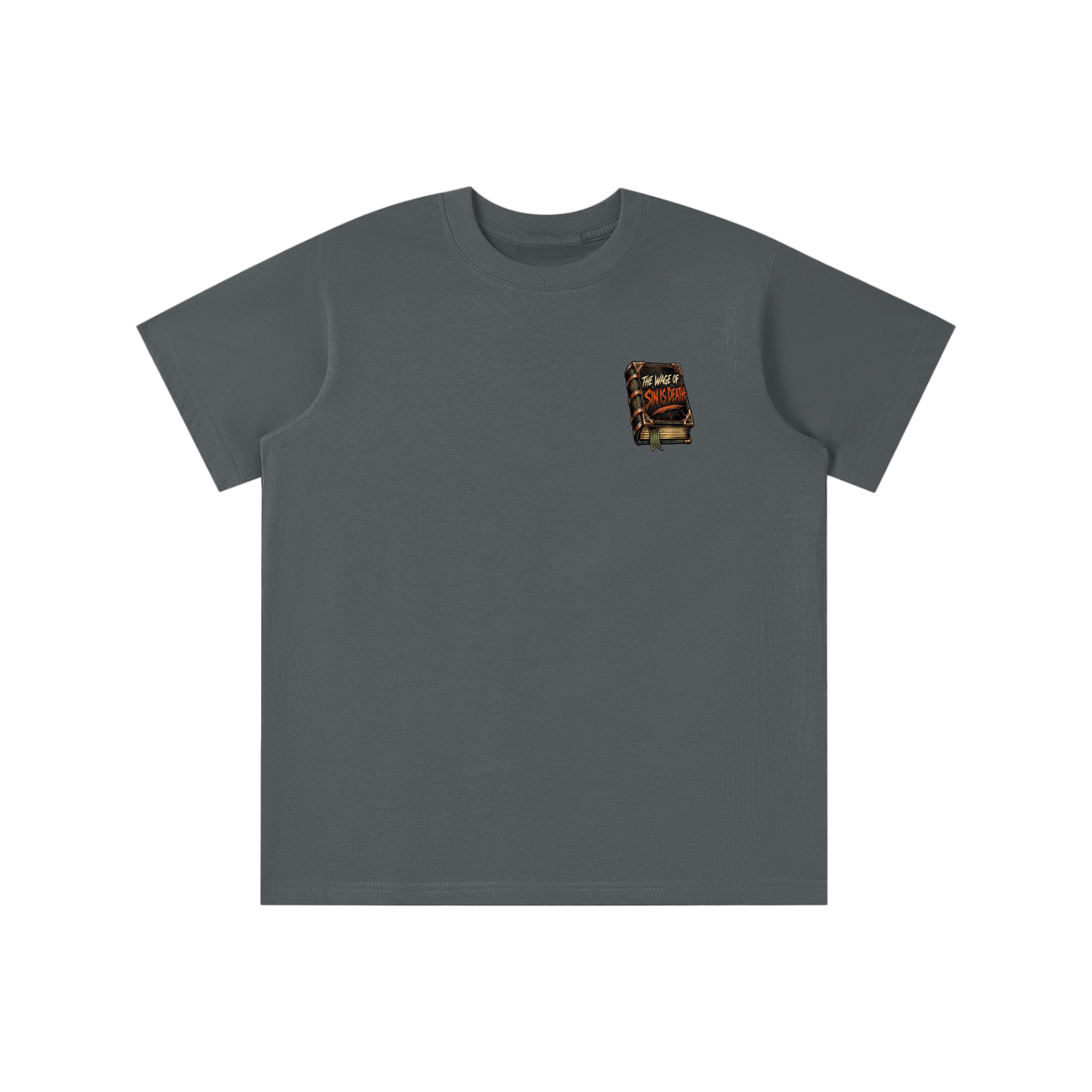 THE WAGE OF SIN IS DEATH REVIVAL ARMOUR I SHOULDN'T NEGLECT GOING TO CHURCH. ACCORDING TO HEBREWS 10:25-26 youth T-shirt