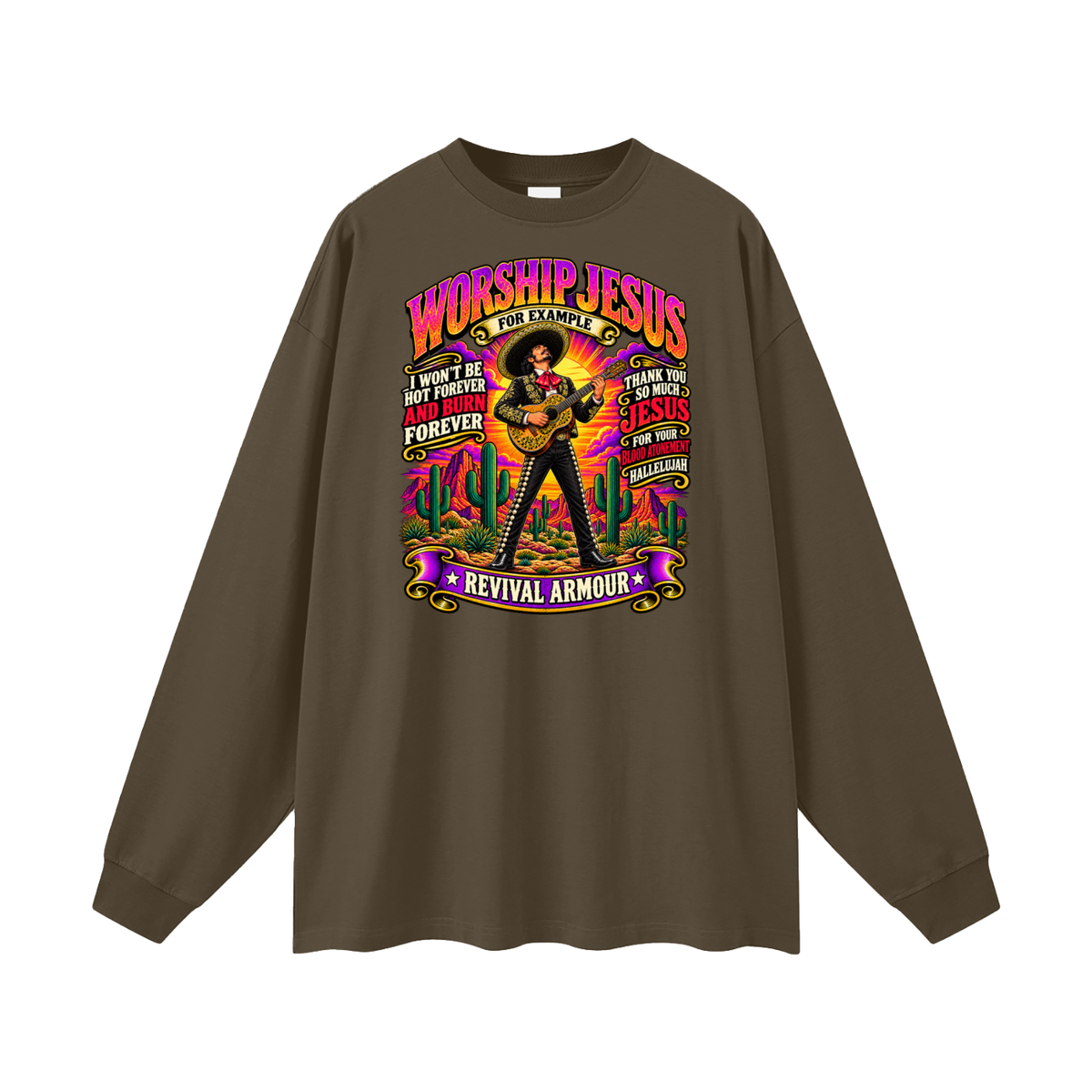 WORSHIP JESUS revival armour Long Sleeve T-Shirt