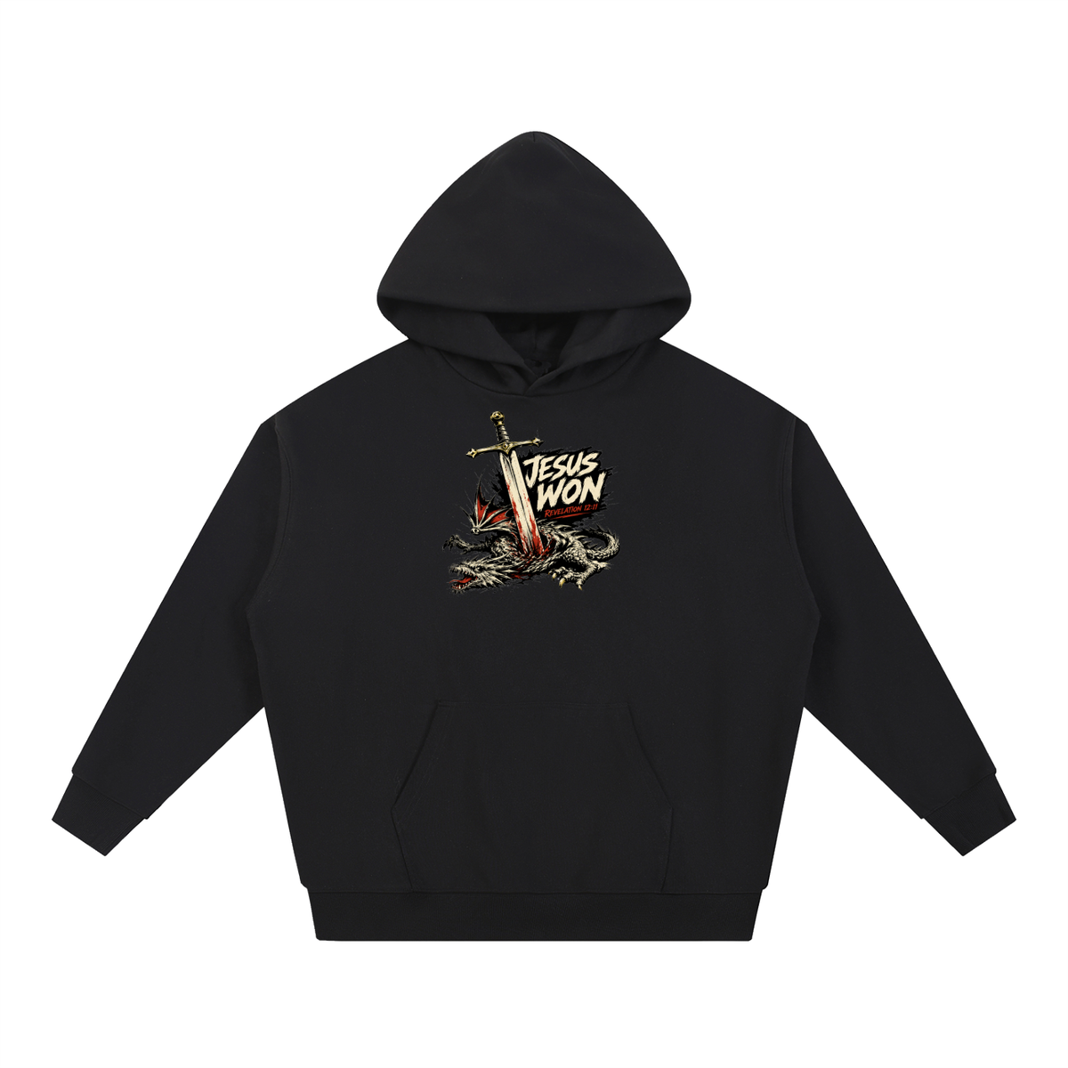 Jesus Won Revelation 12:11 Hoodie