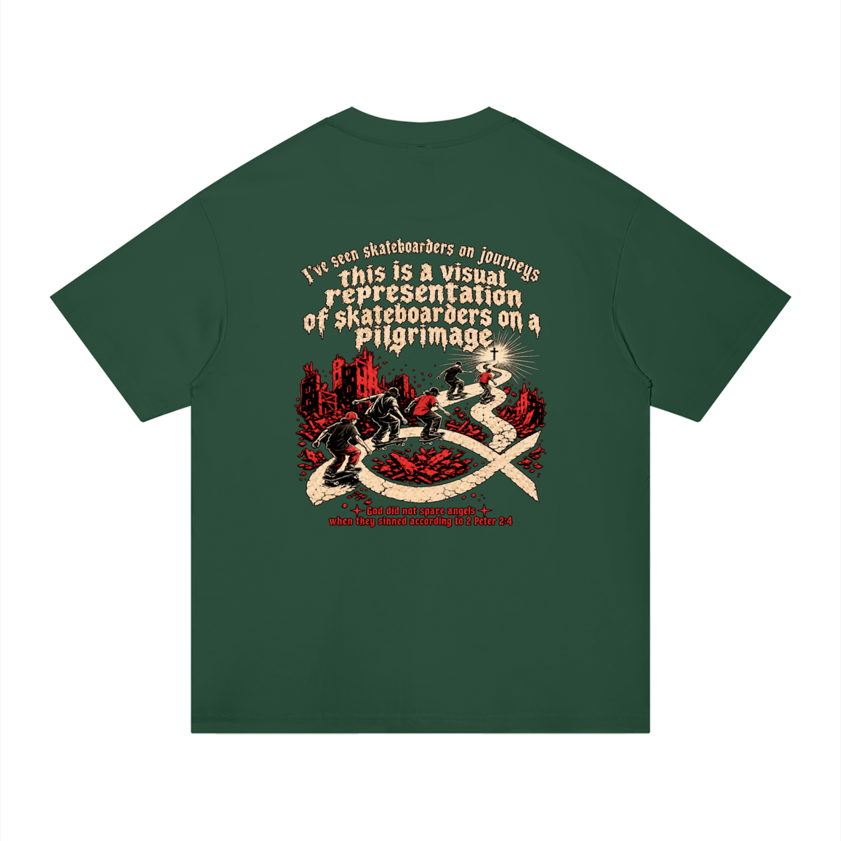 skateboarders on a pilgrimage T-Shirt