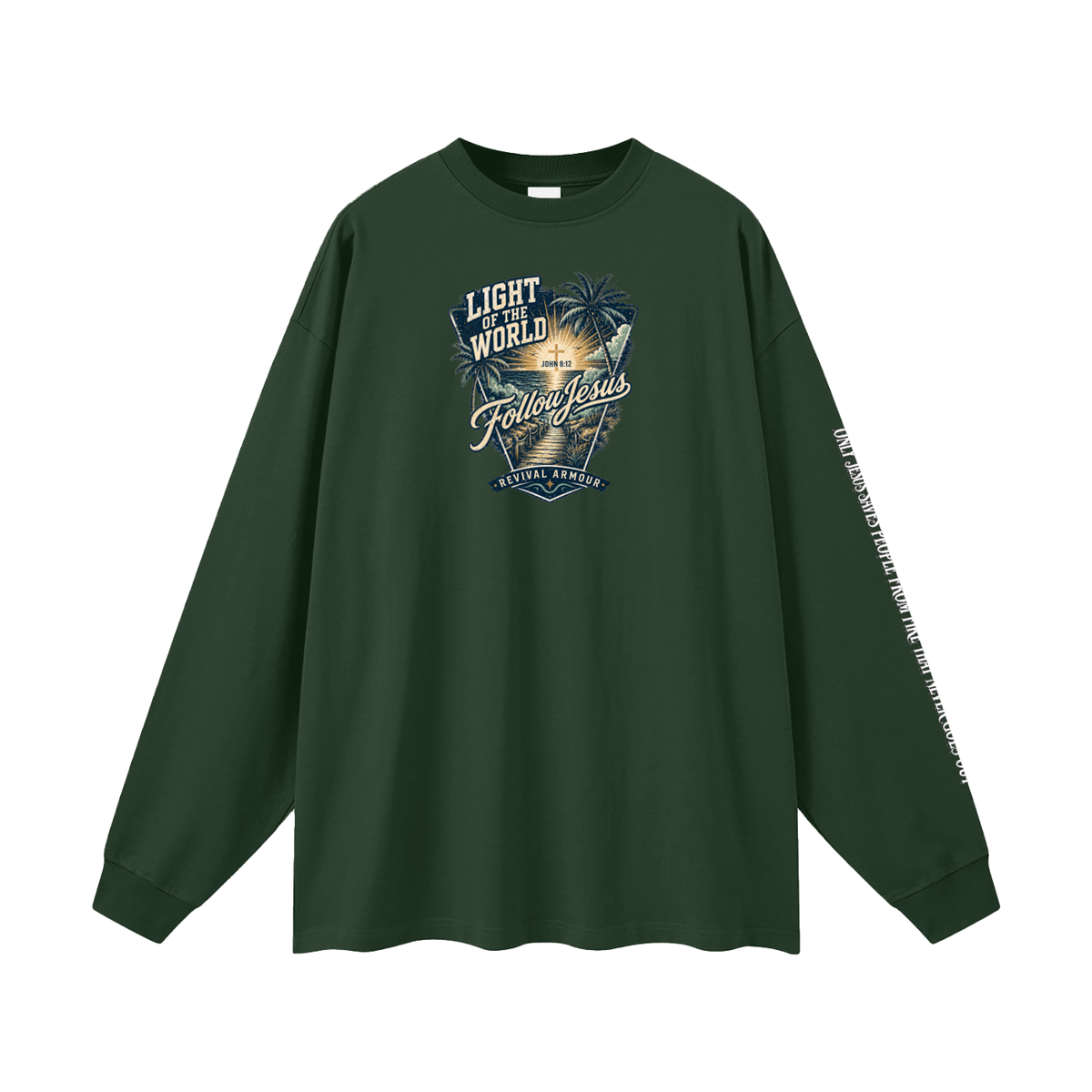 LIGHT OF THE WORLD FOLLOW JESUS REVIVAL ARMOUR Long Sleeve T-Shirt
