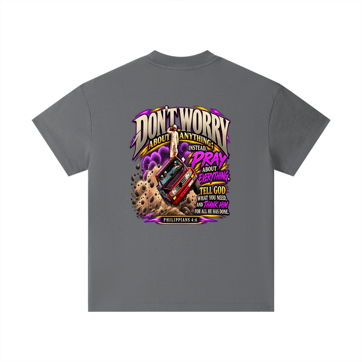 PHILIPPIANS 4:6 NLT Kids T-Shirt