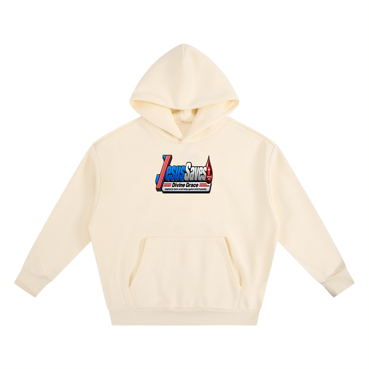 JESUS SVAES (EPHESIANS 2:8-9) DIVINE GRACE INSPIRED BY GOD'S WRATH BEING AGAINST SINFUL HUMANITY Hoodie