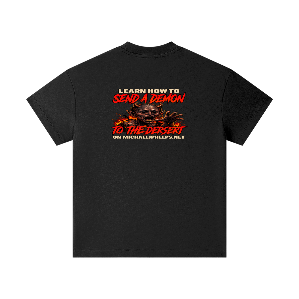 LEAN INTO THE HATE SEND A DEMON TO DESERT AND KNOW THAT GOD HATES ALL WHO DO EVIL ACCORDING TO PSALM 5:5 NLT LEARN HOW TO SEND A DEMON TO THE DESERT ON MICHAELJPHELPS.NET Kids T-Shirt