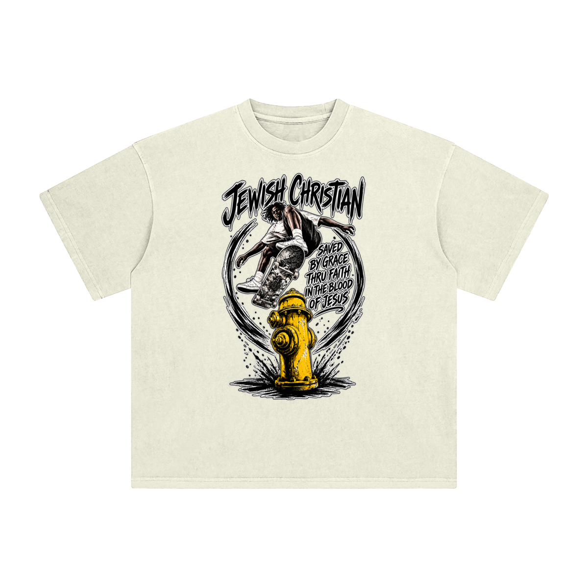 JEWISH CHRISTIAN SAVED BY GRACE THRU FAITH IN THE BLOOD OF JESUS T-Shirt