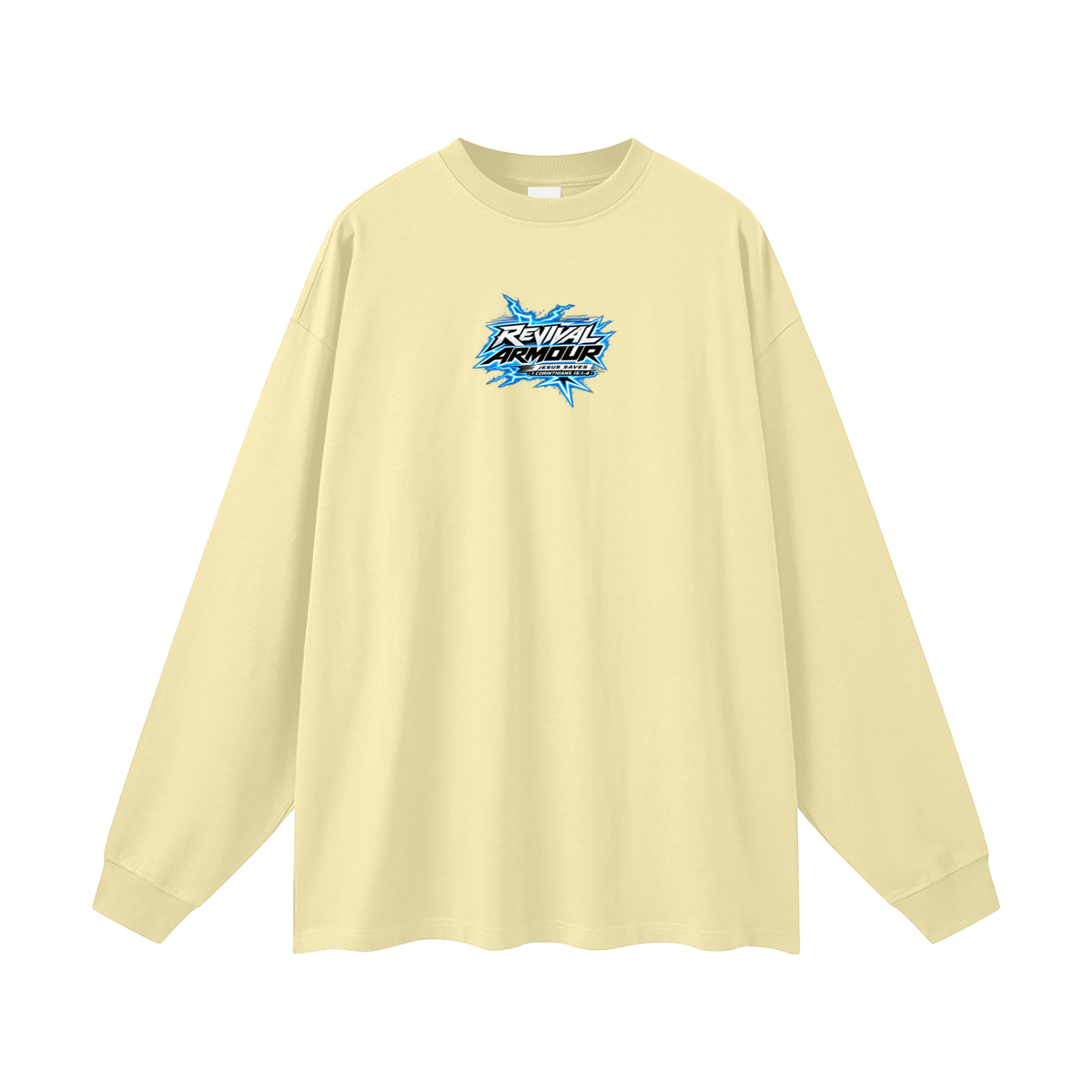 REVIVAL ARMOUR JESUS SAVES -1 CORINTHIANS 15:1-4- Long Sleeve T-Shirt