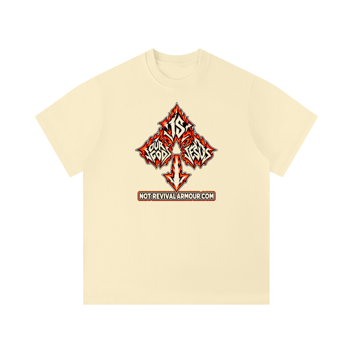 OUR GOD IS JESUS NOT REVIVALARMOUR.COM T-Shirt
