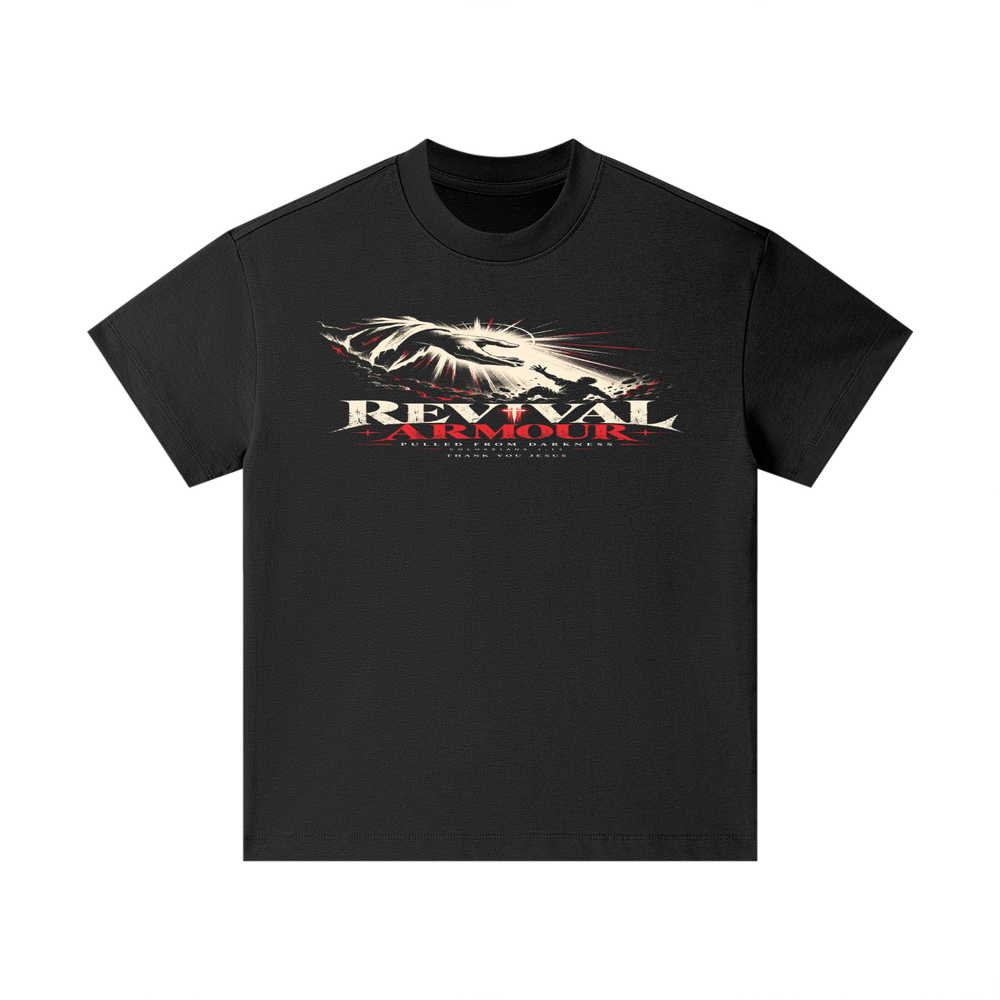 REVIVAL ARMOUR -PULLED FROM DARKNESS- -1 COLOSSIANS 1:13- THANK YOU JESUS Kids T-Shirt