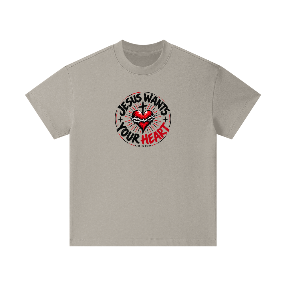 JESUS WANTS YOUR HEART - EZEKIEL 36:26 - Kids T-Shirt