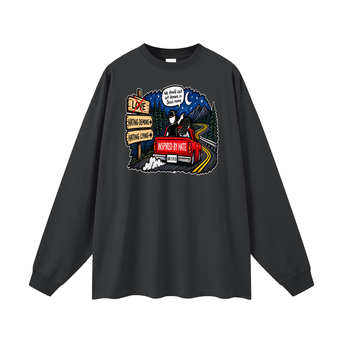 INSPIRED BY HATE Long Sleeve T-Shirt