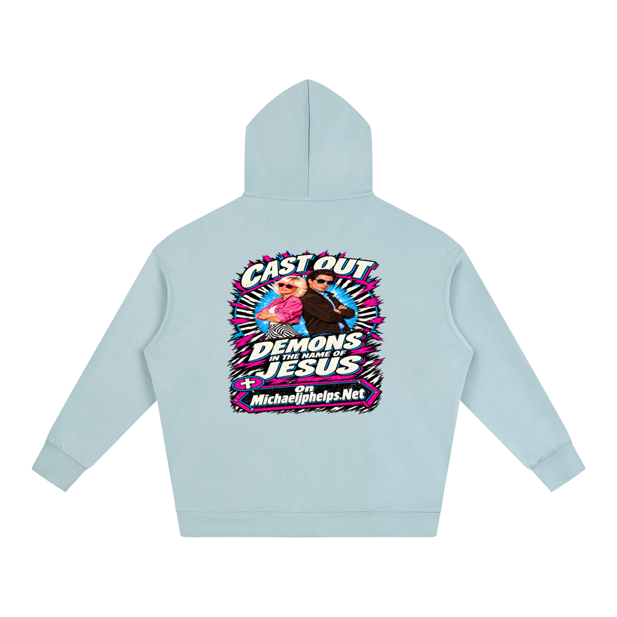Cast out demons in the name of Jesus on Michaeljphelps.Net Hoodie