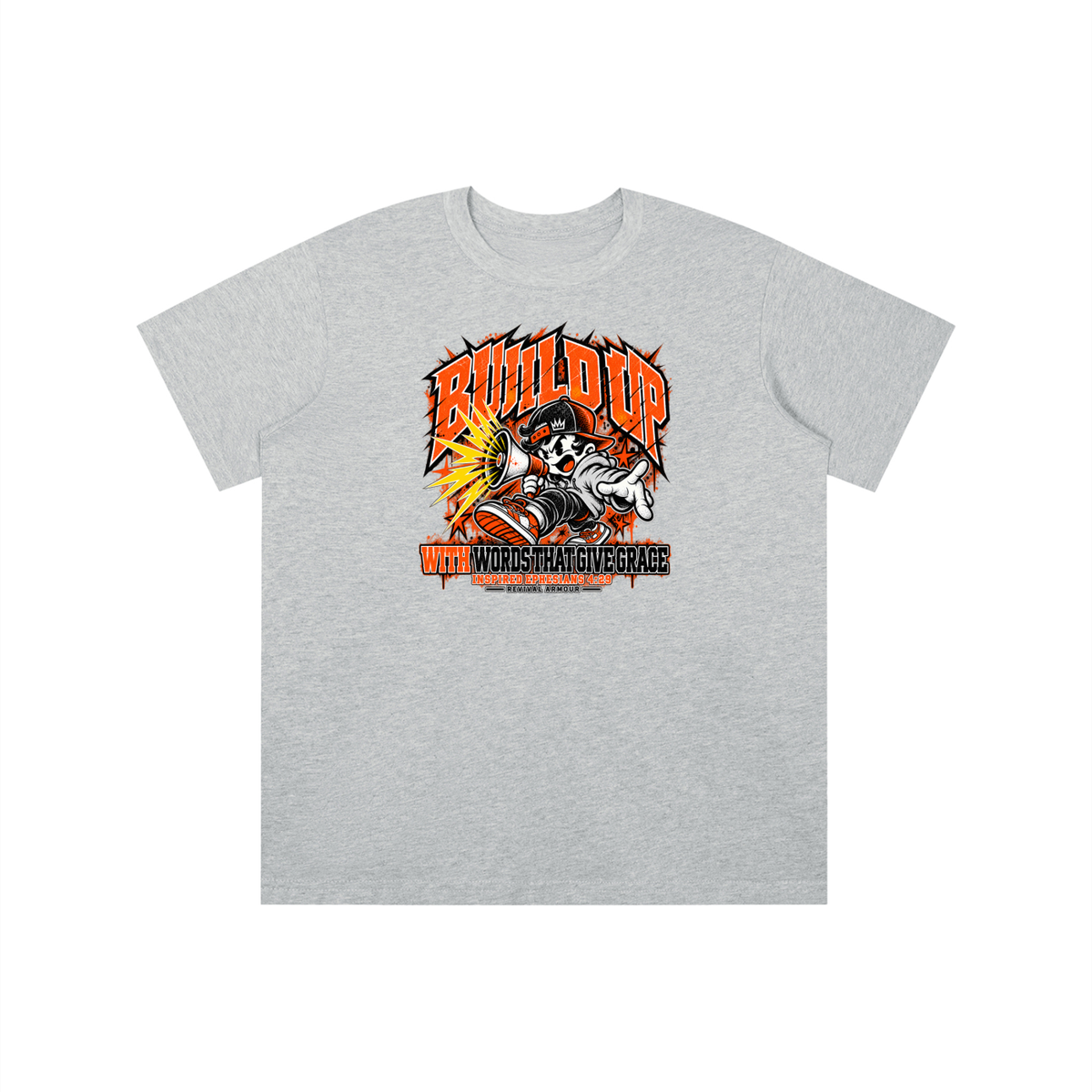 BUILD UP WITH WORDS THAT GIVE GRACE INSPIRED BY EPHESIANS 4:29 youth T-shirt