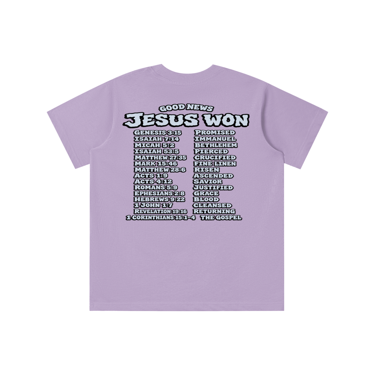 GOOD NEWS JESUS WON youth T-shirt